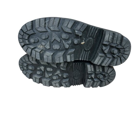 Vintage Y2K Sha Sha Tribal Flame Boots • Men’s Sz 9 • Silver Black Biker Punk - Picture 5 of 6